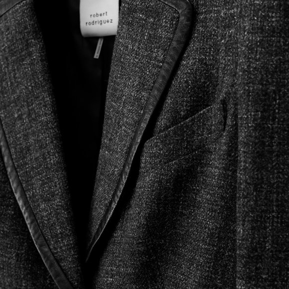 Robert Rodriguez Leather Trim Blazer - Picture 8 of 11